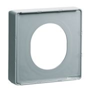 Maskownica do puszek gniazd CEE DA200 PC/ABS alu, tehalit.WA | G3375LAN Hager