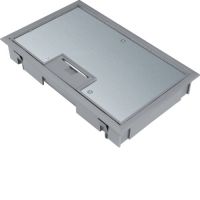 Pokrywa uchylna płytki montaż E04 147X247 5mm stal szary PA, Tehalit.VE-EE | KDE04057011 Hager
