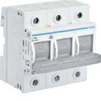 Modułowy rozłącznik bezpiecznikowy poziomy D02 3P 63A 400VAC 110/220VDC | L73M Hager