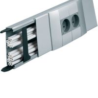 Kanał z łącznikami, 40x110mm, aluminium, Tehalit.LFF | LFF401100ALU Hager