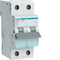 Wyłącznik nadprądowy 6kA 2P B 16A, MCB | MBN216E Hager