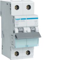 Wyłącznik nadprądowy 6kA 2P B 63A MCB | MBN263E Hager