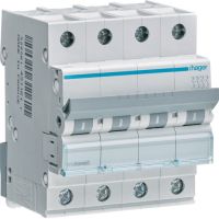 Wyłącznik nadprądowy 6kA 4P B 16A MCB | MBN416E Hager
