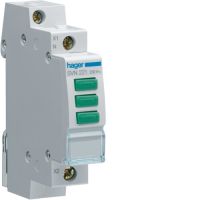 Lampka sygnalizacyjna LED 3x zielona 230VAC | SVN221 Hager