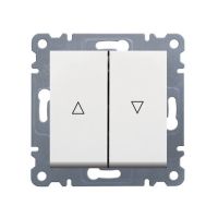 Łącznik żaluzjowy bistabilny, biały, Lumina | WL0310 Hager