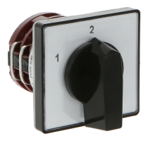 Łącznik krzywkowy* 4G10-54-U, 10A, bez obudowy, pokrętło czarne 1-biegunowy (1-2) | 63-840346-011 Apator