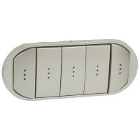 Klawisz pięciokrotny, podświetlany, tytanowy, Celiane | 068320 Legrand