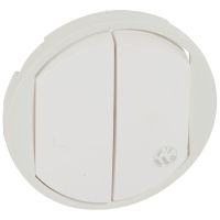 Klawisz podwójny, antybakteryjny, biały, Celiane | 067741 Legrand