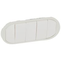 Klawisz pięciokrotny, biały, Celiane | 068011 Legrand