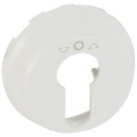 Plakietka do przycisku sterowania roletami na klucz, biała, Celiane | 068157 Legrand