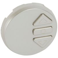 Plakietka łącznika starowanie rolet Somfy, tytanowa, Celiane | 068479 Legrand