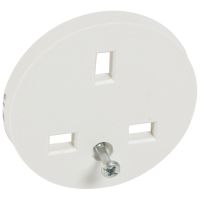 Plakietka gniazda 2P+Z standard angielski, biała, Celiane | 068133 Legrand
