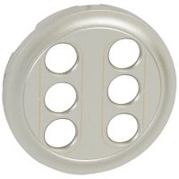 Plakietka gniazd 2X3XRCA/YUV/, tytanowa, Celiane | 068514 Legrand