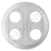 Plakietka gniazda głośnikowego bananowego podwójnego, tytanowa, Celiane | 068532 Legrand