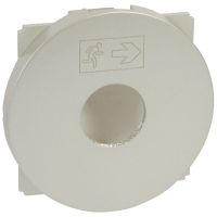 Plakietka łącznika oświetlanie awaryjnego, tytanowa, Celiane | 068499 Legrand