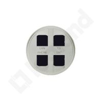 Plakietka gniazd 4XRJ45 STP, tytanowa, Celiane | 068494 Legrand