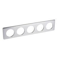 Ramka pięciokrotna aluminium, Celiane | 068930 Legrand