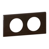 Ramka podwójna drewno wenge, Celiane | 069202 Legrand