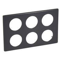 Ramka 2xpotrójna Anodised węgiel, Celiane | 068990 Legrand