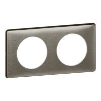 Ramka podwójna Anodised wolfram, Celiane | 068972 Legrand