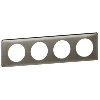 Ramka poczwórna Anodised wolfram, Celiane | 068974 Legrand