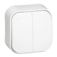 Łącznik schodowy podwójny 10 AX, Forix IP20, biały | 782406 Legrand