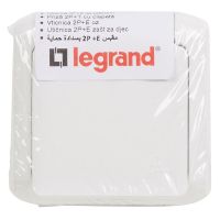 Gniazdo pojedyncze z/u 16A, z przesłoną styków, zaciski śrubowe, białe, Forix IP44 | 782375 Legrand
