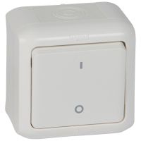 Łącznik 2-biegunowy 10AX, biały, Forix IP44 | 782366 Legrand