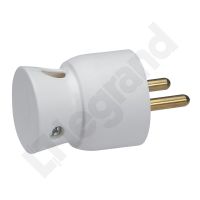 Wtyczka 2P+Z biała boczna | 050101 Legrand