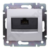 Gniazdo koputerowe 1xRJ45 kat. 6 UTP, aluminium, Valena | 770246 Legrand