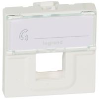 Adapter do złączy pojedynczych keystone, 2 moduły, biały, Mosaic | 078604 Legrand