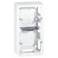 Puszka n/t, głębokość 40mm, do uchytu 080252, 5 lub 2x2 moduły pionowo, Mosaic | 080282 Legrand