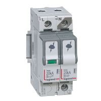 Ogranicznik przepięć T2 20 KA 1P+N | 412226 Legrand