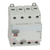 Wyłącznik różnicowo-prądowy P 304 4P 40A 300MA typ AC serii DX3 | 411723 Legrand