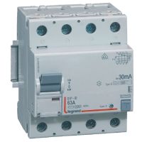 Wyłącznik różnicowo-prądowy P 304 4P 63A 30MA typ B serii DX3 | 411847 Legrand
