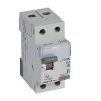 Wyłącznik różnicowo-prądowy P302 2P 16A 10mA typ AC serii TX3 | 411502 Legrand
