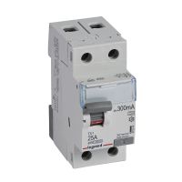 Wyłącznik różnicowo-prądowy P302 2P 25A 300mA typ A serii TX3 | 411574 Legrand
