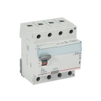 Wyłącznik różnicowo-prądowy P304 4P 40A 300mA typ A serii TX3 | 411785 Legrand