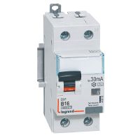 Wyłącznik różnicowo-nadprądowy P312 2P B 16A 30mA typ AC 10kA serii DX3 | 410972 Legrand