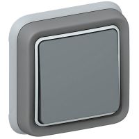 Łącznik schodowy 10AX IP55 szary komplet podtynkowy, Plexo | 069811 Legrand
