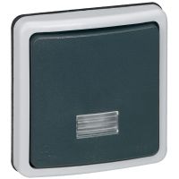 Łącznik schodowy 2-biegunowy 10 AX, n/t IP66, mechanizm bez puszki, szary, Plexo | 090484 Legrand