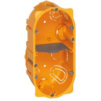 Puszka podwójna przelotowa do karton-gipsu, głębokość 50mm, Batibox | 080052 Legrand