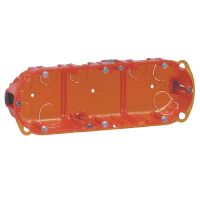 Puszka potrójna dostosowana do każdej ściany, głębokość 40mm, Batibox | 080103 Legrand