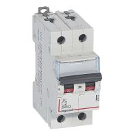 Wyłącznik nadprądowy S 312 2P C 2A 10000A serii DX3 | 409196 Legrand