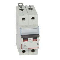Wyłącznik nadprądowy S312 2P C 25A 10000A serii DX3 | 409204 Legrand