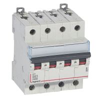 Wyłącznik nadprądowy S 314 4P B 63A 10000A serii DX3 | 409071 Legrand