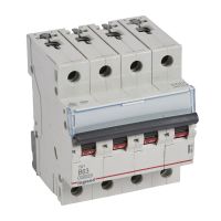 Wyłącznik nadprądowy S314 4P B 63A 10kA serii TX3 | 404160 Legrand