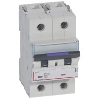 Wyłącznik nadprądowy S322 C20 2P 20 A 50KA DX3 | 410149 Legrand
