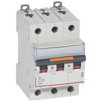 Wyłącznik nadprądowy S323 C10 3P 10 A 25KA DX3 | 409780 Legrand
