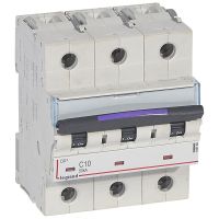 Wyłącznik nadprądowy S323 C10 3P 10 A 50KA DX3 | 410160 Legrand